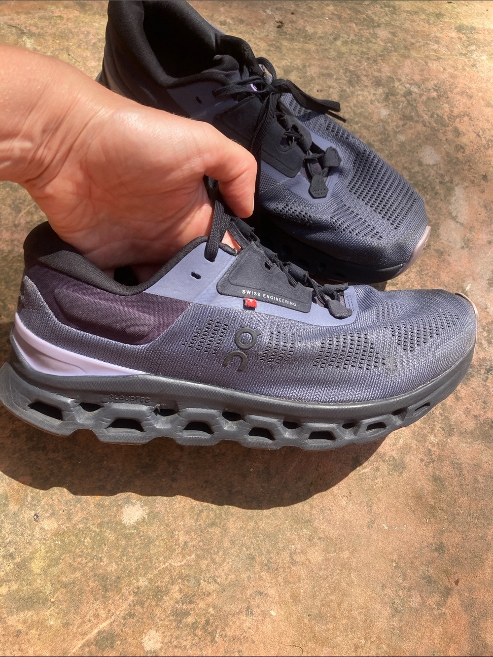 On Running Women’s Cloudnova Athletic Shoes — Blue/Black - Picture 7 of 13